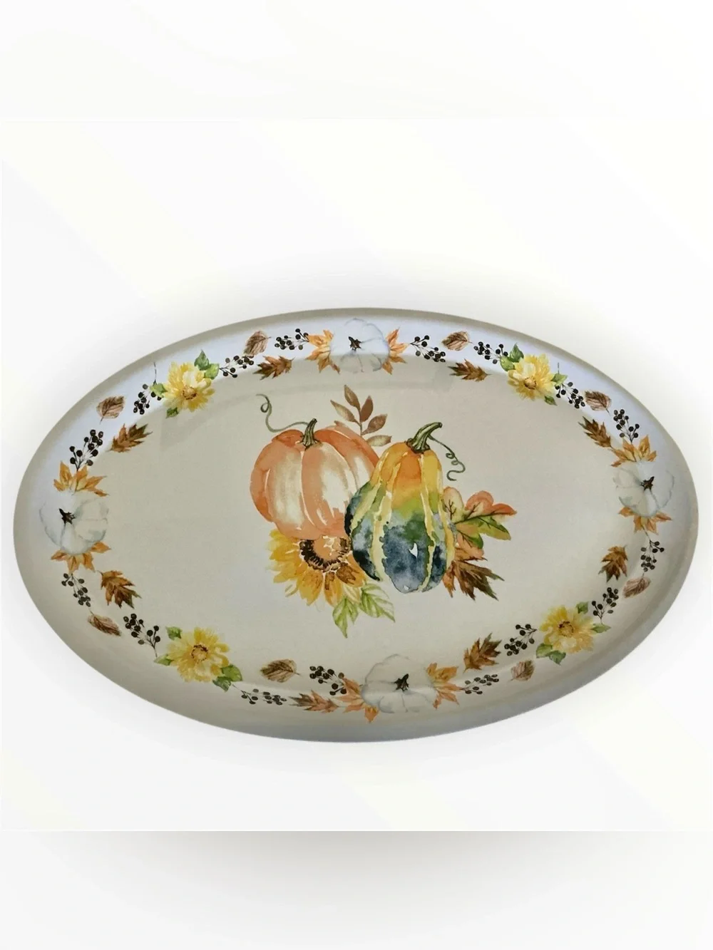 Autumn Harvest Oval Serving Platter